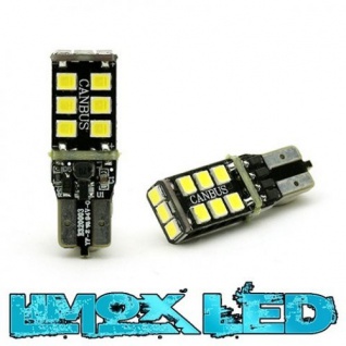 Limox LED Glassockel 12V W5W T10 15x 2835 SMD Weiss Canbus