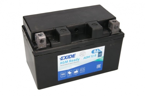 Starterbatterie Exide YTZ10S-BS AGM 12-8 READY 12V 8, 6Ah 145A