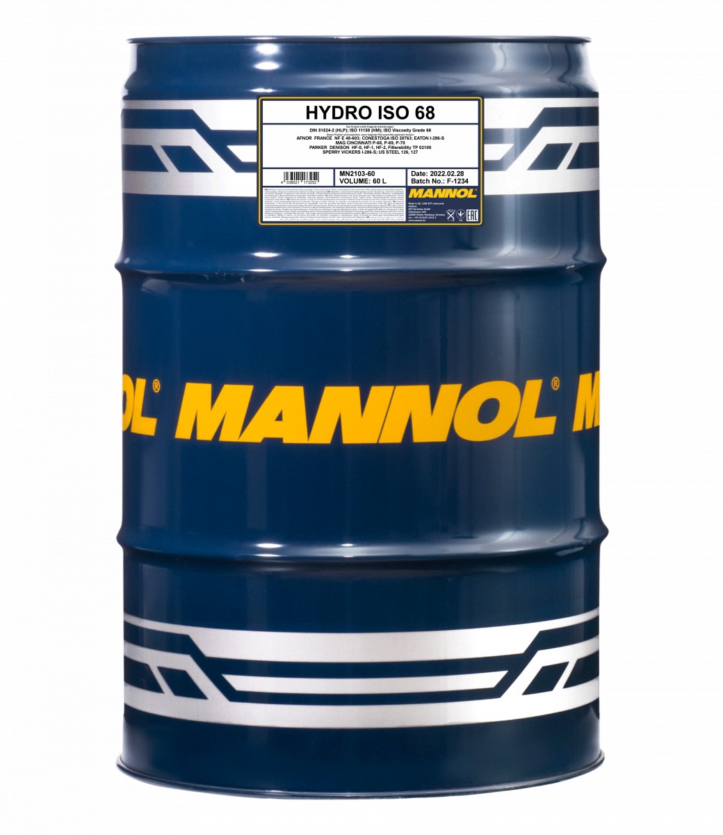 Mannol 2103 Hydro ISO 68 Hydrauliköl 60 Liter