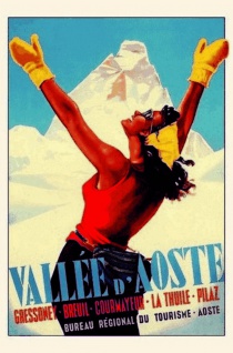 Nostalgie: Vallée D'Aoste Blechschild 20x30 cm