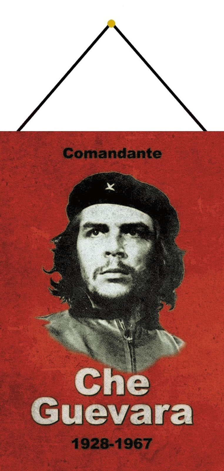 Revolution Che Guevara Blechschild Schild mit Kordel Tin Sign 20 x 30 cm F0385-K 