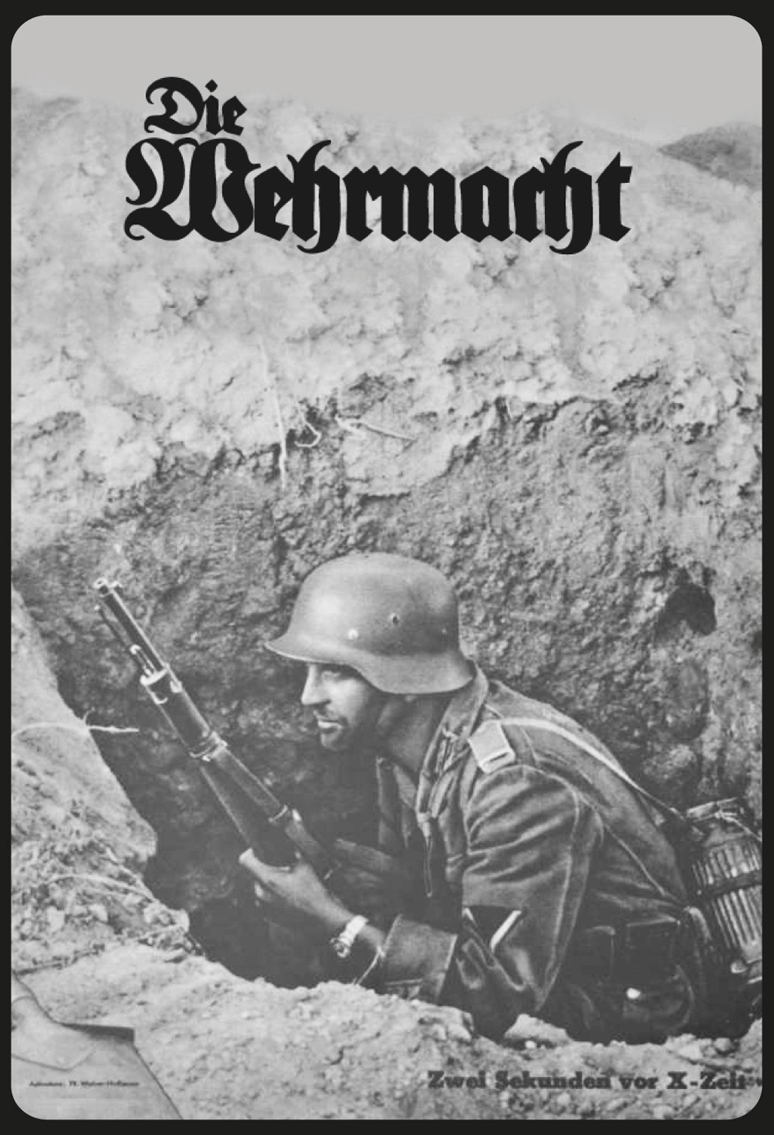 Blechschild Infanterie Soldat Metallschild 20x30 cm Wanddeko tin sign