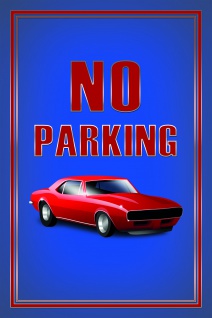 No Parking blechschild