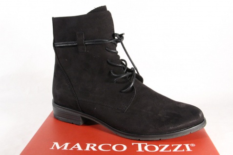 Marco Tozzi Damen Stiefel Stiefeletten Schnürstiefel, Boots schwarz 25112 NEU!!