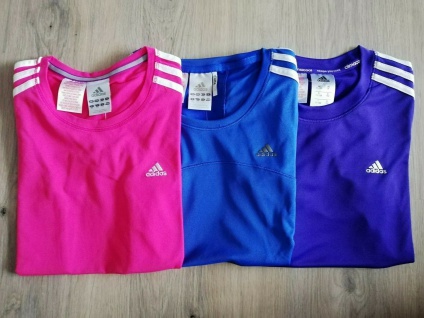 Adidas T-Shirts Set Mädchen pink lila blau Shirt Kinder Sport Neu!