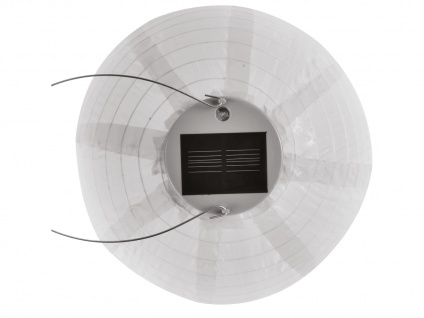 2er Set Solarlaterne Gartenlampion LED Ø25cm Wetterfest Terrassenbeleuchtung 3