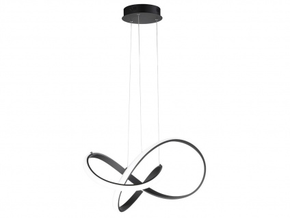 Design LED Pendelleuchte für über Esstischlampe, Esszimmerlampen dimmbar Schwarz 2