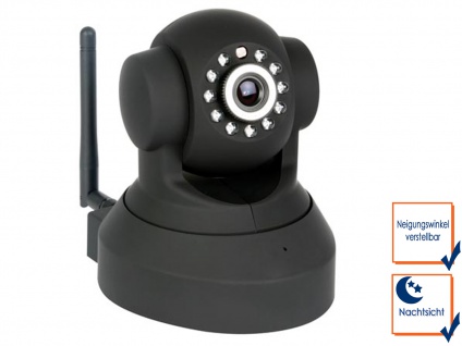 IP-Kamera, Innenkamera, motorisiert, Nachtsict, Überwachungskamera Sicherheit