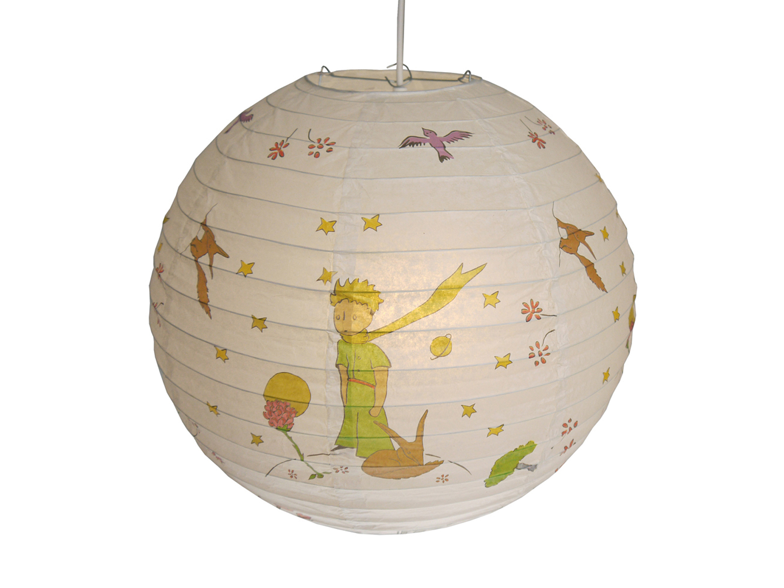 Lampion Lampenschirm aus Papier mit Fussball Motiv Jungen Kinder Deckenleuchte 