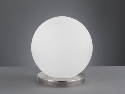 LED Tischlampe Kugel Ø20cm Glas Weiß - kleine Designerlampe für die Fensterbank