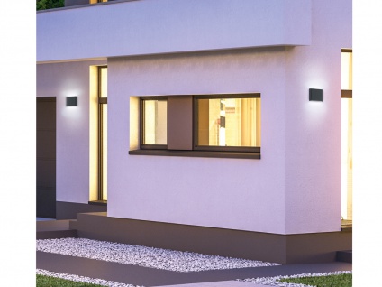LED Außenwandlampen SET Anthrazit mit Up and Down Wandleuchten für Außenbereich - Vorschau 5
