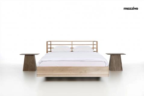Mazzivo ® Designerbett Doppelbett Massivholz BOW Erle 160/200