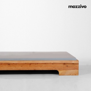 Mazzivo ® Designerbett Schwebebett Massivholz LOOP Erle 200/200