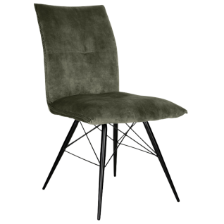 Bodahl origineller Stuhl Mars im 4er-Set in fünf repräsentativen Bezugsvarianten und originellem Metallgestell ideal für Ihr Esszimmer