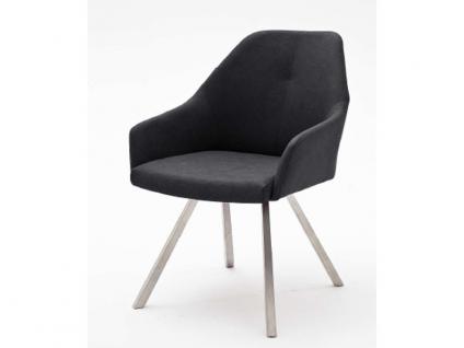 MCA furniture Stuhl Madita Ausführung A 2er Set mit Kunstlederbezug Argentina Farbe wählbar Gestell 4-Fuß oval oder eckig für Esszimmer und Wohnzimmer - Vorschau 3