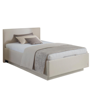 Ruf Betten Composium Boxspringbett mit integriertem Bettkasten mit Kopfteil KTK1 in beige Liegefläche wählbar