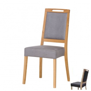 DKK Klose Stuhl S1 stapelbar mit hochwertiger Schaumstoffpolsterung im Sitz Rückelehne außen Holz in trendigen Stoffbezügen Polsterstuhl für Esszimmer Gestellausführung wählbar - Vorschau 2