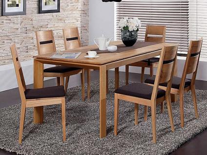 Dkk Klose Kollektion Stuhl S23 Polsterstuhl mit Holzrücken für Küche oder Speisezimmer in verschiedenen Beiztönen und Bezugsarten wählbar 2