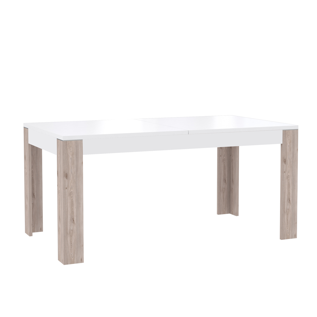 Tisch CANNE CQNT16 Esstisch ausziehbar Weiß Hochglanz 