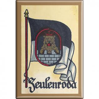 Kühlschrankmagnet - Wappen Zeulenroda - Gr. ca. 8 x 5, 5 cm - 37555 - Magnet Küchenmagnet