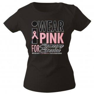 Girly-Shirt mit Print Wear Pink for Someone Special - G12167 Gr. schwarz / S