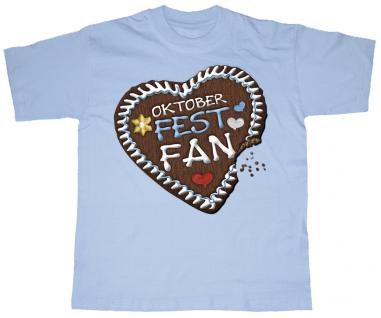 Kinder T-Shirt mit Motivdruck - Oktoberfest-Fan - 08282 hellblau - Gr. 134/146