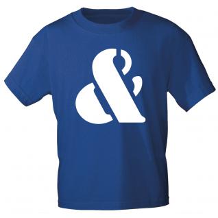 Marken T-Shirt mit brillantem Aufdruck "&" 85121-& XL