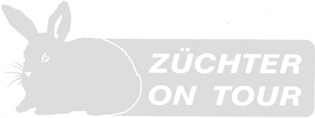 Aufkleber Fenster PKW Dekor 12-30cm Kaninchen • ZÜCHTER ON TOUR • AP1239 schwarz 