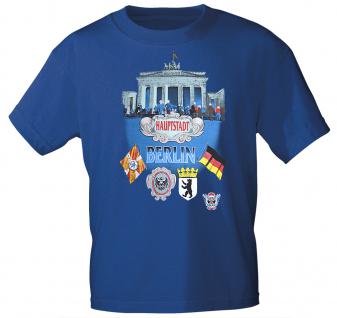 T-Shirt mit Print - Berlin - 08943 royalblau Gr. L