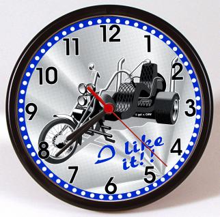 Wanduhr - Uhr - Clock - batteriebetrieben - Trike - I like It - Größe ca 25 cm - 56781