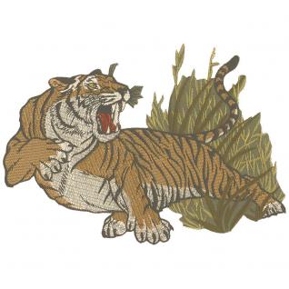 Aufnäher - Tiger - 08032 - Gr. ca. 34 x 18 cm - Patches Stick Applikation