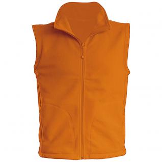 Marken- Fleece- Weste Neutral in 4 Farben 43277 M / Orange