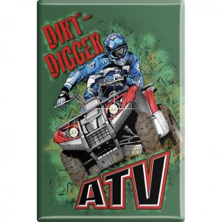 MAGNET - Dirt-Digger ATV - Gr. ca. 8 x 5, 5 cm - 88401 - Küchenmagnet