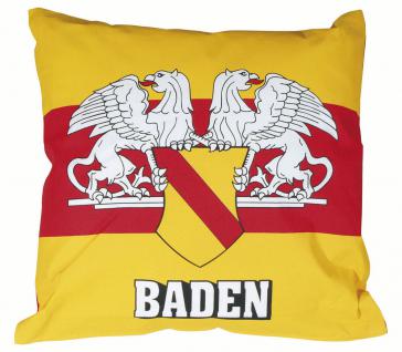 Dekokissen Kissen - BADEN - 09146 gelb - Gr. ca. 40 x 40 cm