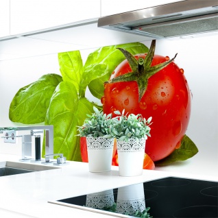 Küchenrückwand Fresh Tomatoe Premium Hart-PVC 0, 4 mm selbstklebend - Direkt auf die Fliesen