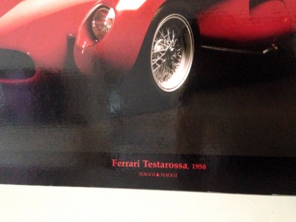 Ferrari Bilder Bild auf Mdf Platten 50x70cm Ihnen Rahmen Autobild Testorassa GT - Vorschau 4