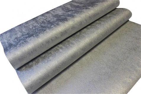 Vlies Tapete Uni Struktur einfarbig silber grau metallic glanz 104954 Molten