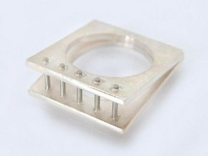 Cooler Ring in Silber 925 super Design Silberring massiver Designerring