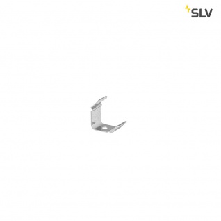 SLV Grazia 10 LED Aufbauprofil Gerillt 45° Montageclip Sichtbar 2 Stk. SLV 1000489