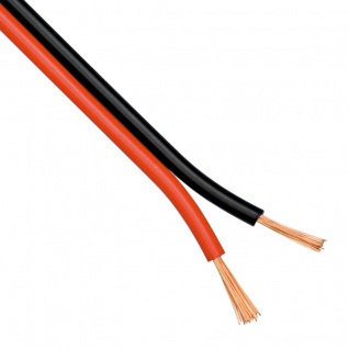 Verbindungskabel Schwarz & Rot 2 x 1, 5mm 1 Meter Zubehör LED Strips Kabel Trafo-Kabel