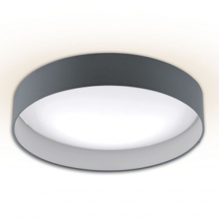 Licht-Trend Palo LED-Deckenleuchte Textilschirm Ø 50cm Grau Deckenlampe