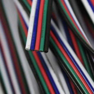 RGBW Verbindungskabel 5 x 0, 82mm 1 Meter Zubehör LED Strips Kabel Trafo-Kabel