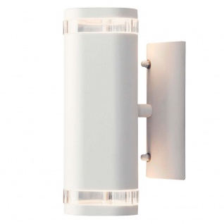 Konstsmide 7512-250 Modena Außen-Wandleuchte mit doppeltem Lichtkegel Weiß klares Acrylglas Reflektor 3