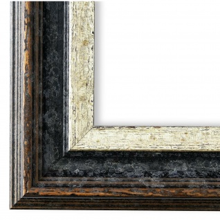 Spiegel Wandspiegel Flur Garderobe Blau Silber Antik Holz Sorrento 2,5 NEU