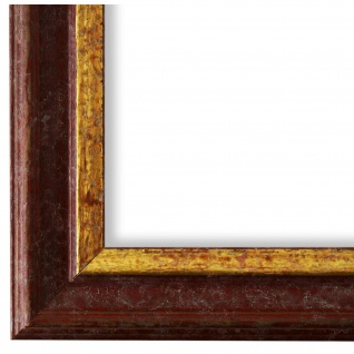 Bilderrahmen Rot Gold Antik Stil Modern Art Holz Forli 3, 7 - NEU #