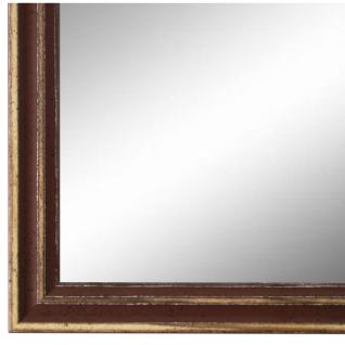 Spiegel Wandspiegel Flur Garderobe Braun Antik Shabby Holz Cosenza 2, 0 - NEU