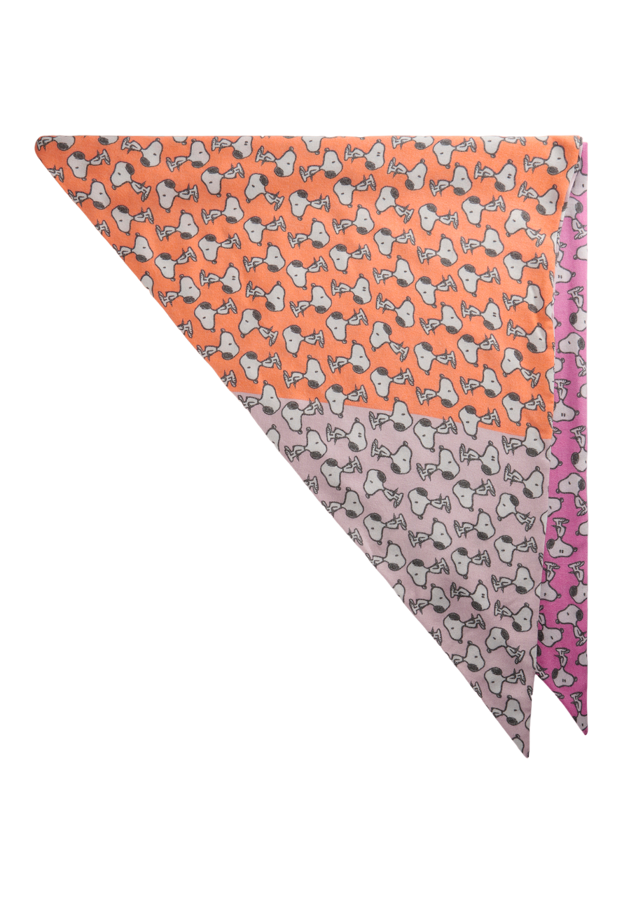 Codello X Snoopy Color-Dreieckstuch, Pink-Orange-Rosa