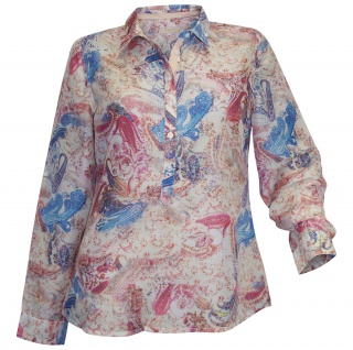 Corley Schlupfbluse Bluse Shirt Hemd langarm Paisley Muster bunt 41172567