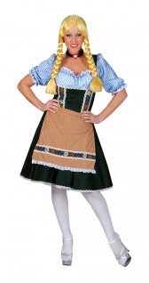 Oktoberfest Dirndl Kostüm Trachtenkleid Damen Dirndl Bayern-kleid Damenkostüm KK