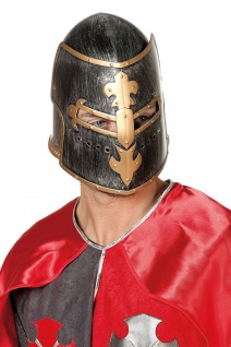 Mittelalterlicher Ritter Helm mit Visier Erwachsene Fasching Karneval KK